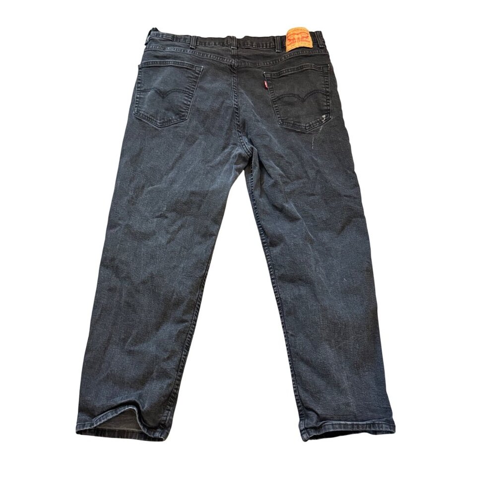 Vintage Levis Black Denim Jeans Straight Fit Mens 36x28 Classic Style Casual Wea